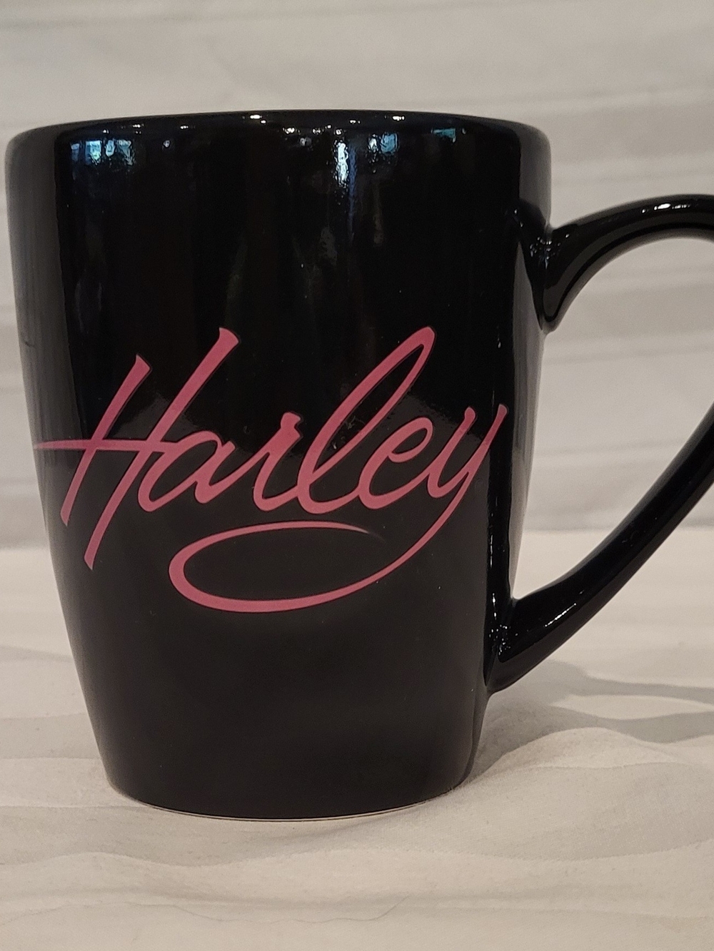 Harley Davidson Black and Pink Coffee Mug